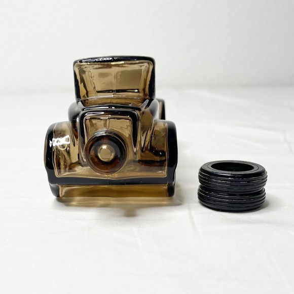 Vintage Avon The Sterling Six Aftershave Bottle Glass Antique Car Empty - Picture 10 of 10